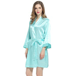 Silk Robe Mrs. Last Name and Date