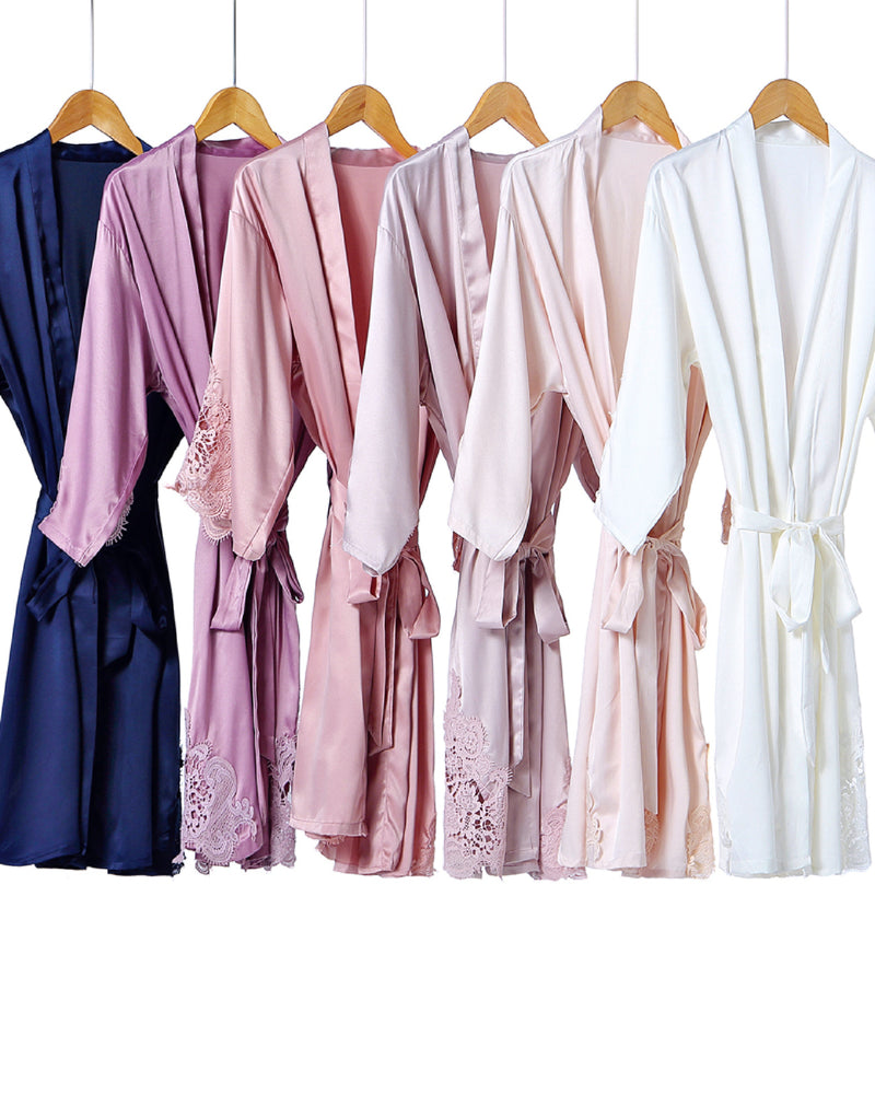 Triangle Silk Lace Robe