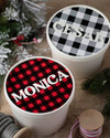Plaid Gift Box W/Name (Product included)