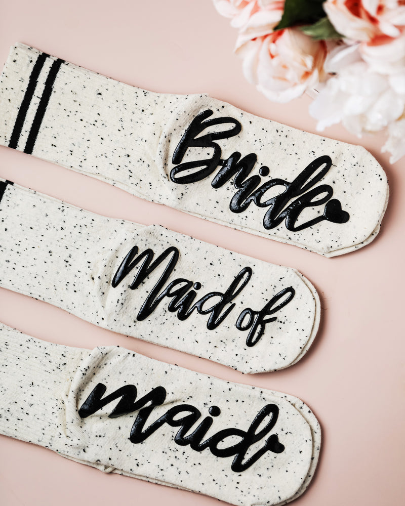 Bridal Party Bridesmaid Socks