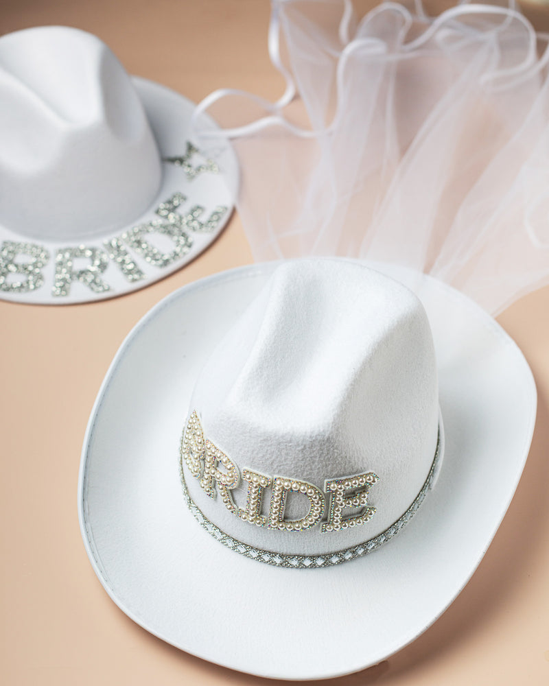 Cowboy Bride Wedding Hat