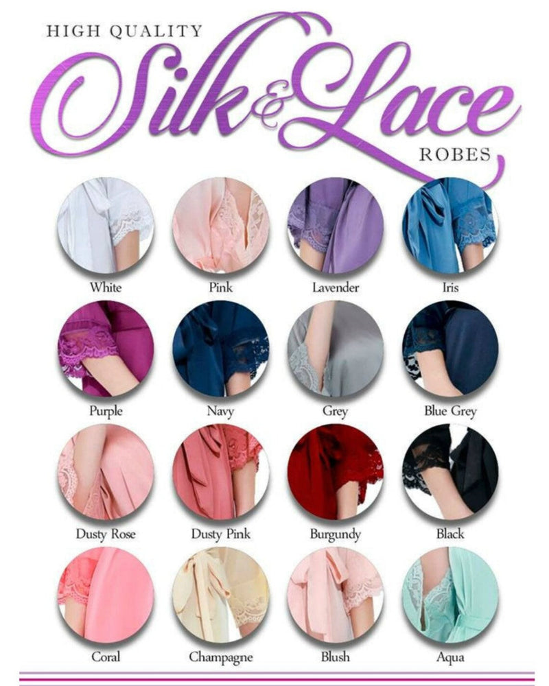 Fine Lace Robe W/Back Title