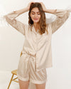 Feather Long Sleeve + Short Pajama