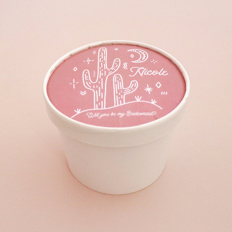 Round Gift Box - Desert Cactus