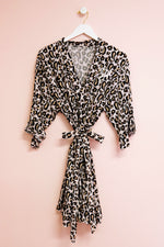 Monogram Leopard Robe