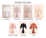 Personalized Ruffle Robe- Back Text