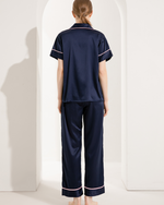 Short Sleeve+ Long Pants Pajama W/Front Title