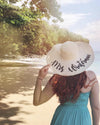 Bridal Floppy Hat-Add Your Own Text