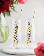 Champagne Flute W/Text