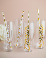 CHAMPAGNE GLASS WITH NAME