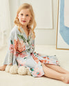Ruffle Floral Robe