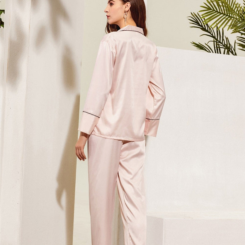 Feather Long Sleeve Pajama W/Front Customization