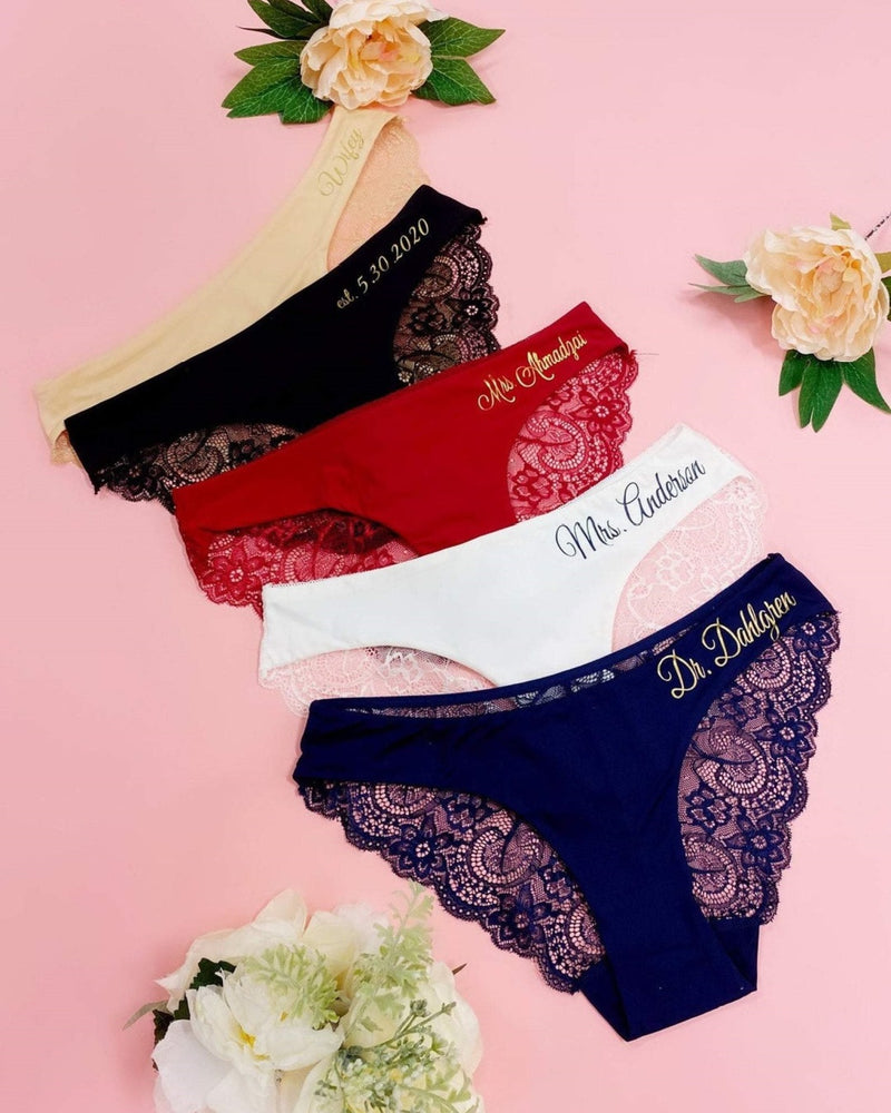 Lace Panties-Add Any Text