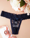 Lace Customized Thong- Add Any Text