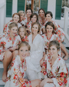 Bridal Silky Floral Robe Adult/Kids