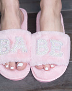 Strap Bridal Party Slippers babe/bride