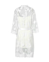Leaf Print White Dress