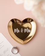 Mr & Mrs Heart Jewelry Dish