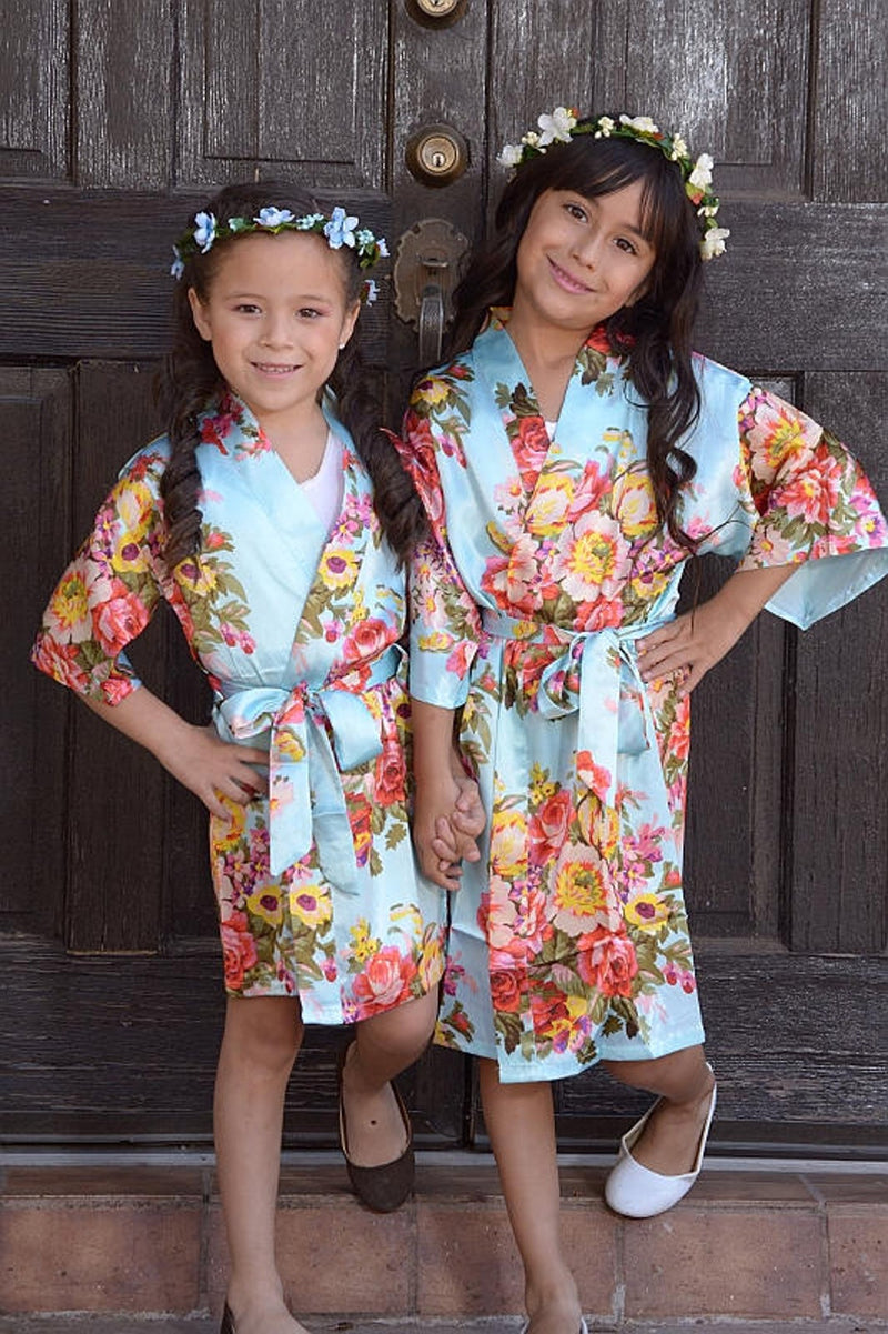 Kids/Adult  Floral Robe