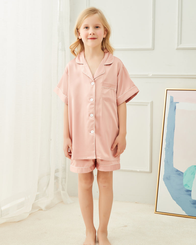 Blank Short Sleeve + Short Kids Pajama